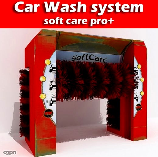 car wash system3d model