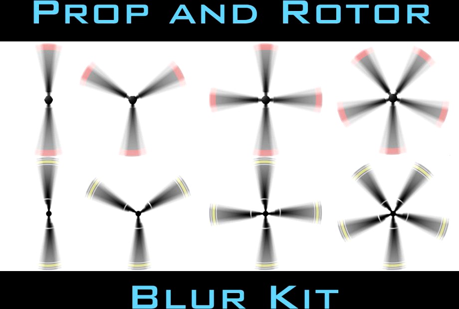 Prop and Rotor Blur Kit3d model