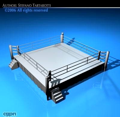 Boxing ring3d model