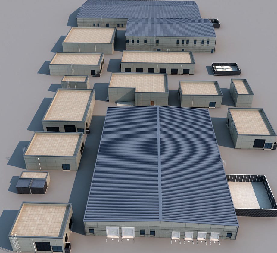 factory building3d model
