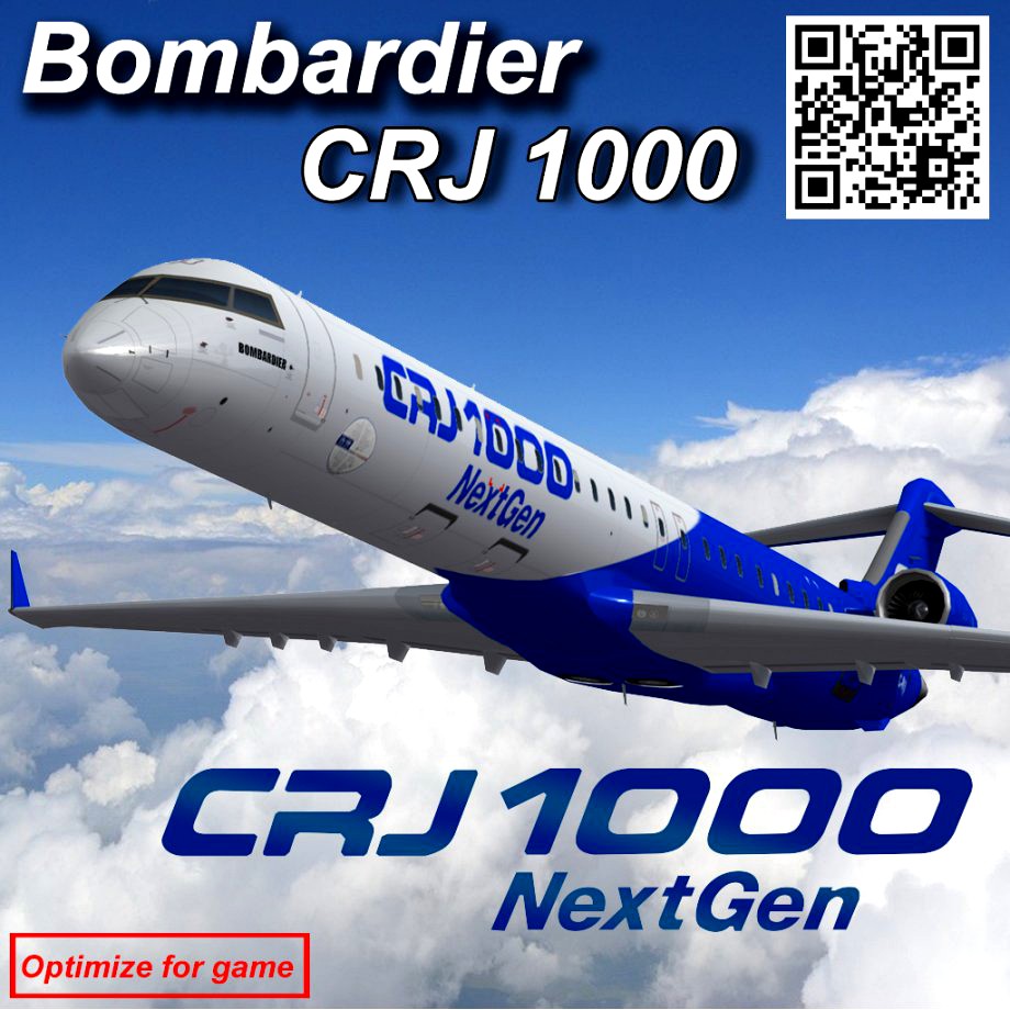 Bombardier CRJ 1000 NextGen Home livery3d model
