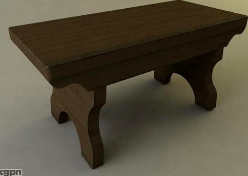 Colonial American Foot Stool3d model