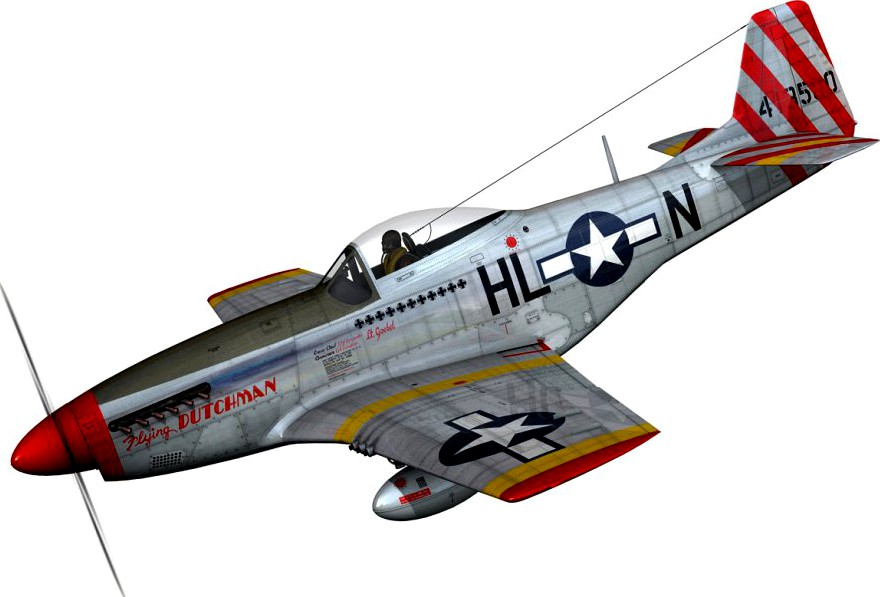 North American P-51D - Flying Dutchman3d model