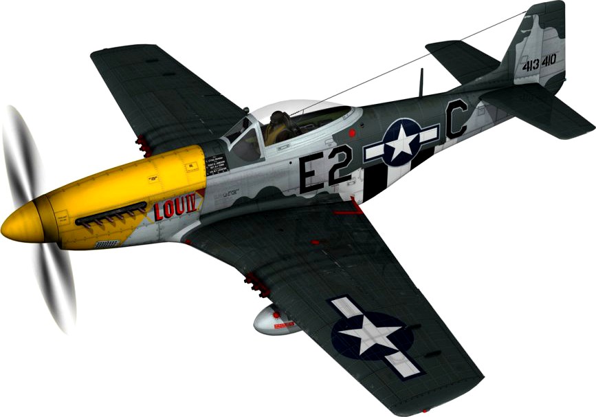 North American P-51D Mustang - Lou IV3d model