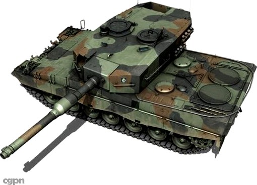 Leopard 2A4 MBT - Polish Army3d model