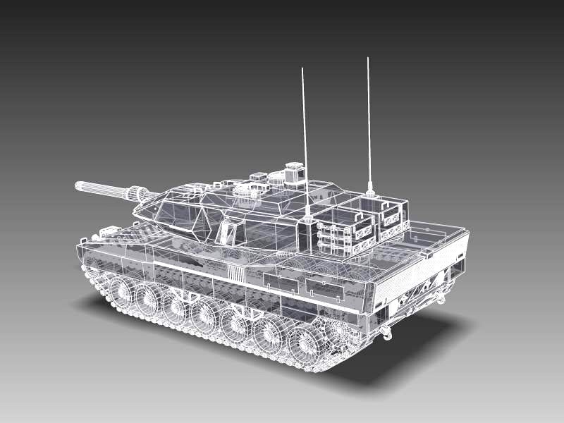 Swedish Stridsvagn 122 Main Battle Tank3d model