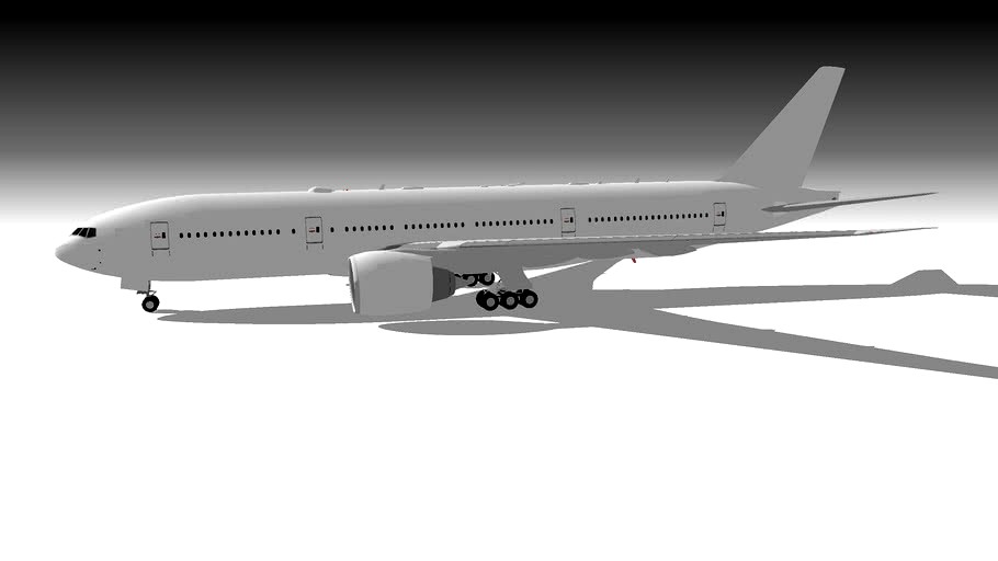 Boeing 777-200LR Template