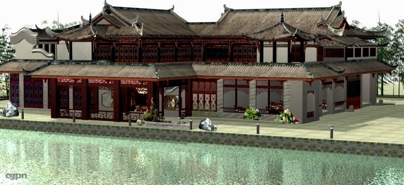 The Fulongguan Temple3d model