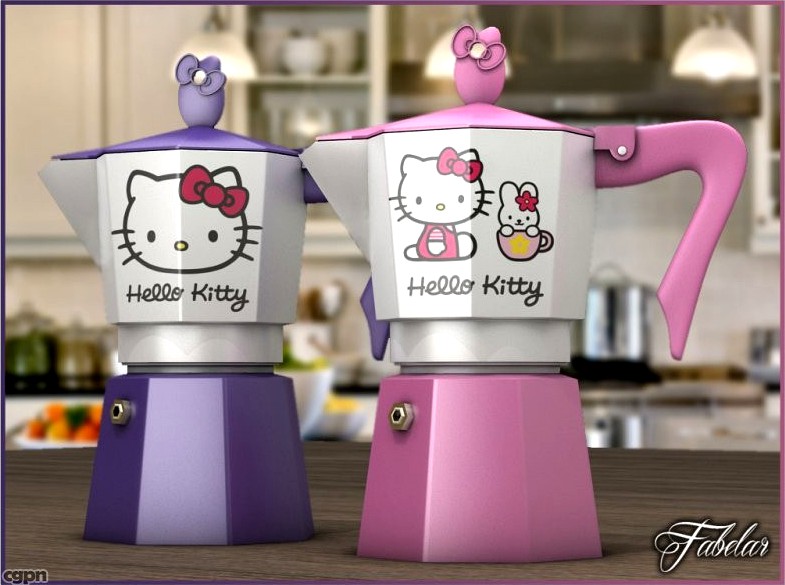 Hello Kitty moka collection3d model