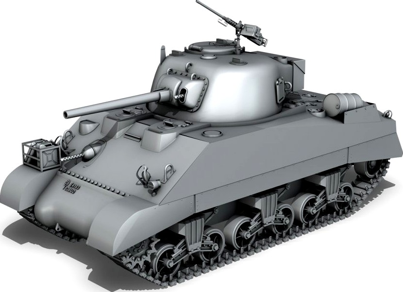 M4 Sherman MK III - British army3d model