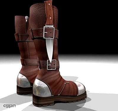 Commando Boots3d model