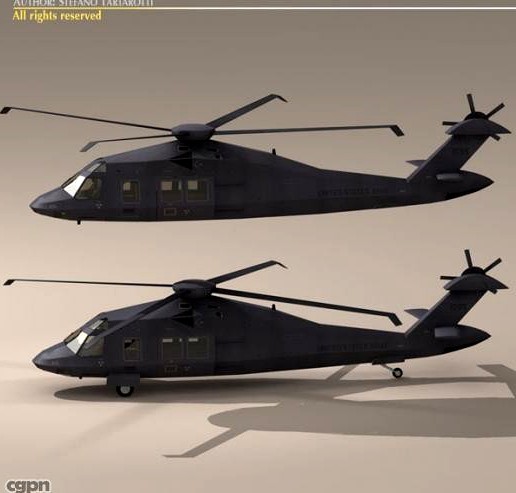 MH60 Stealth Blackhawk3d model