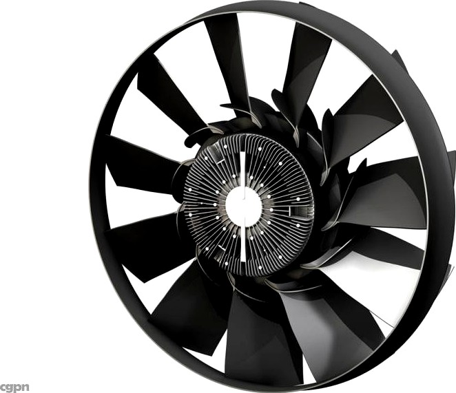 Engine cooling fan3d model