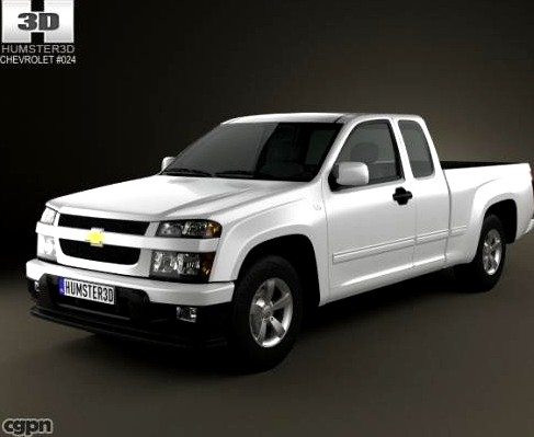 Chevrolet Colorado Extended Cab 20123d model