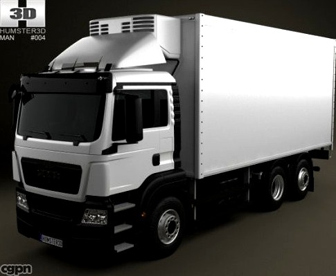 MAN TGS Refrigerator Truck 20123d model