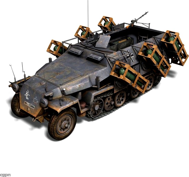 SD.KFZ 251/1 Ausf.C - Stuka zu Fuss3d model