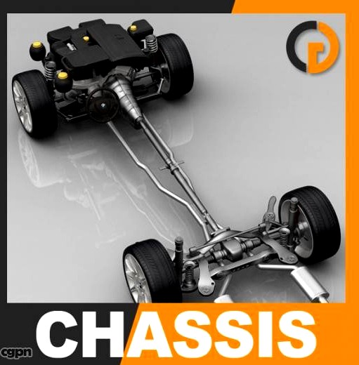 Chassis and Engine3d model