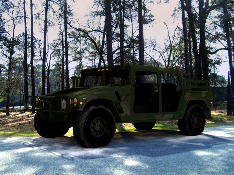 HMMWV Open Cab3d model