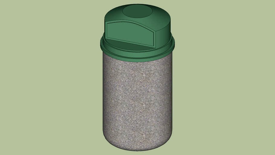 Aggregate Base Trash Can