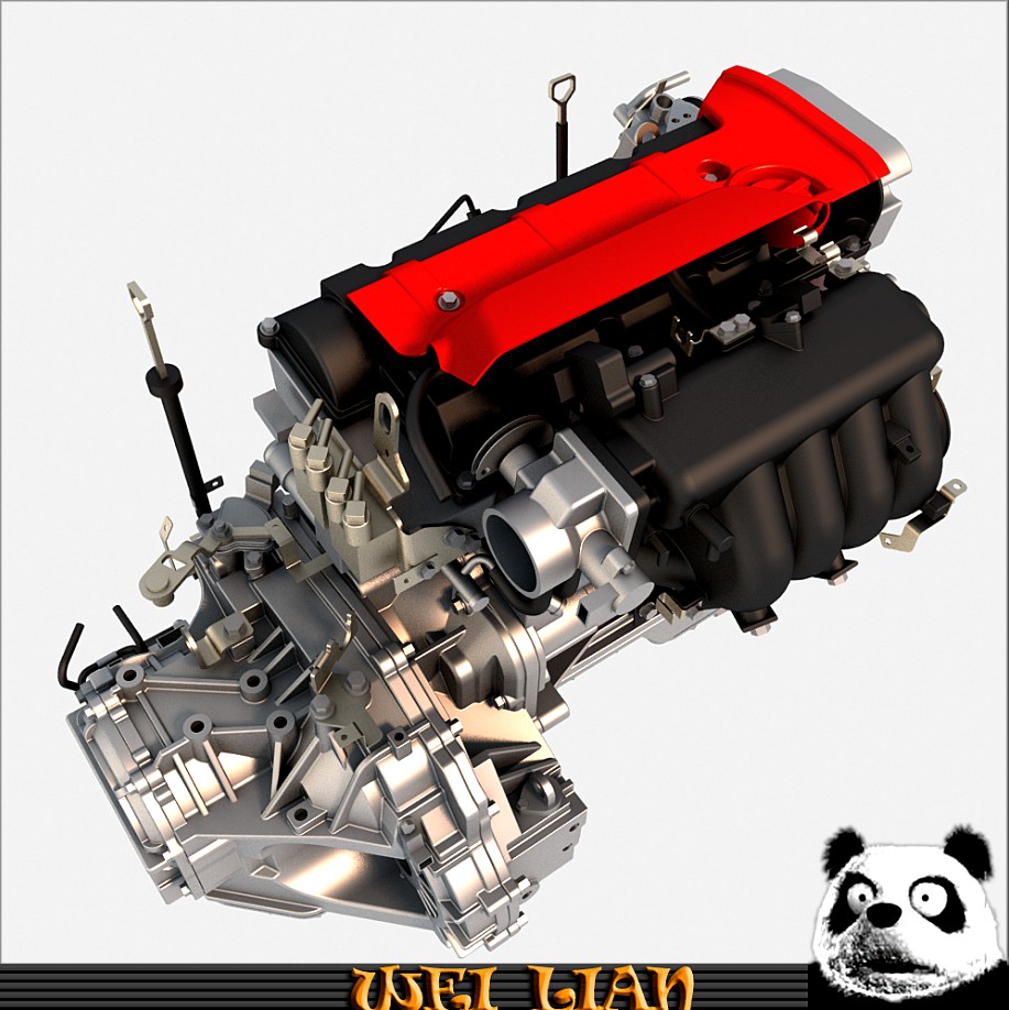 Engine assembly3d model