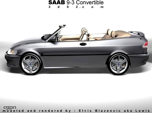 SAAB 9-3 Convertible3d model