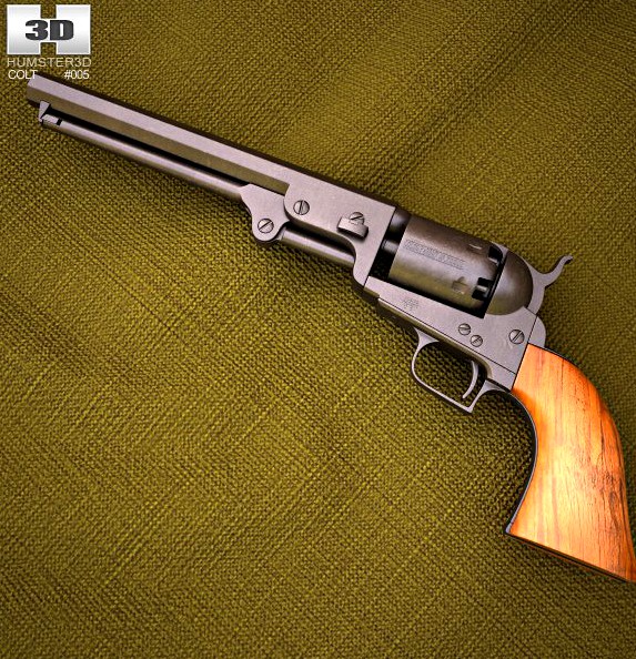 Colt 1851 Navy Revolver3d model