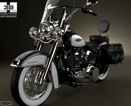 Harley-Davidson Heritage Softail Classic 20123d model