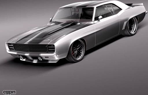 Chevrolet Camaro 1969 Pro Touring Custom3d model