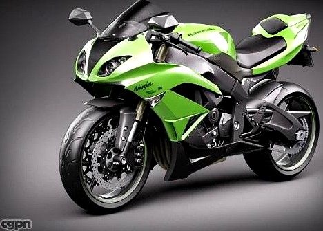 Kawasaki Ninja ZX-6R 20093d model