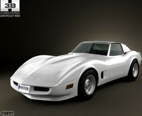 Chevrolet Corvette Stingray (C3) Coupe 19733d model