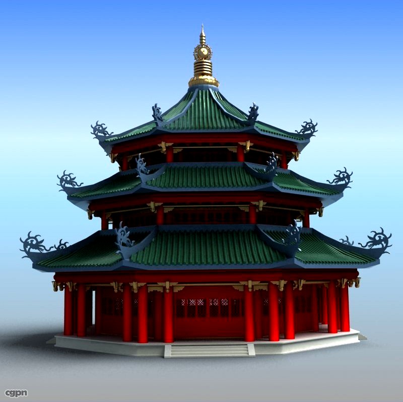 Chinese Architecture 023d model