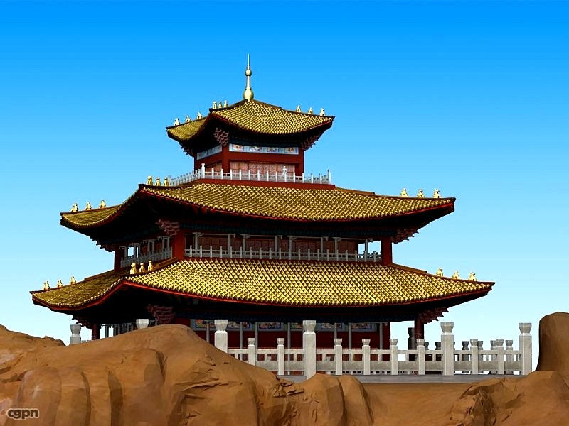 Chinese Architecture Scene3d model