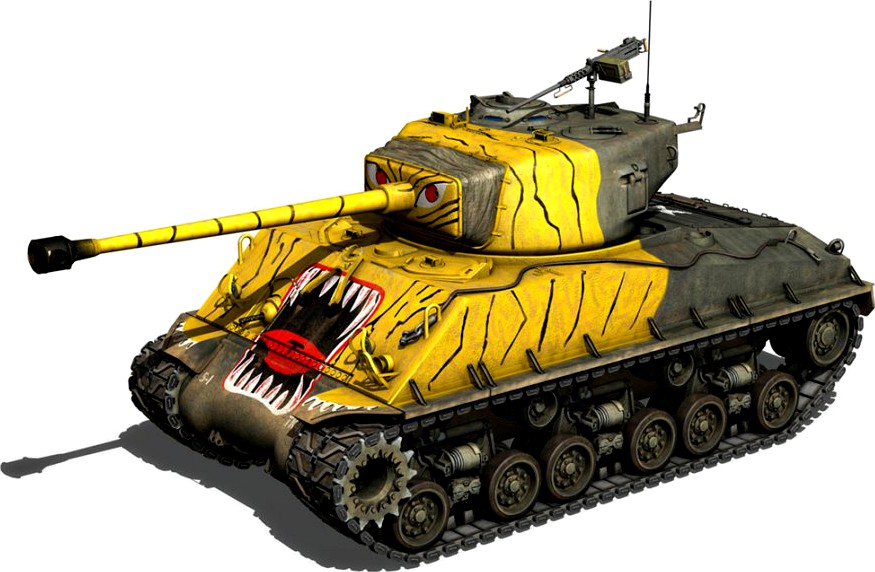 M4A3E8 Sherman - Easy Eight - Korea3d model