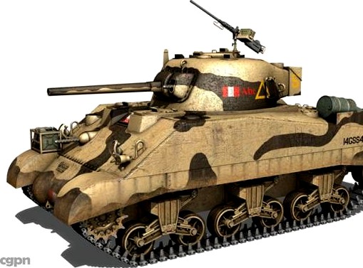 M4 Sherman MK III British army3d model