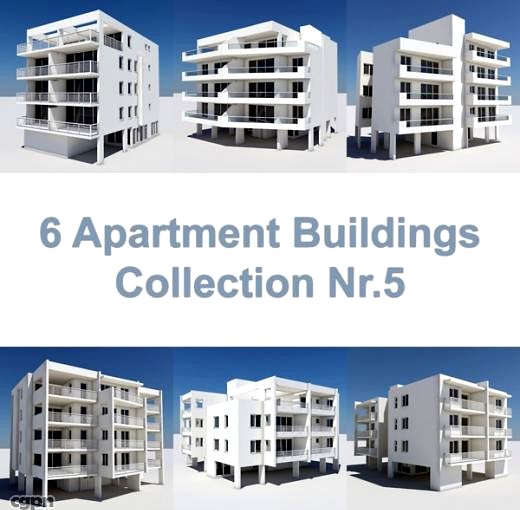 6 Apartment Buildings Nr.53d model