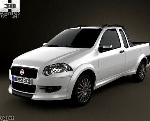 Fiat Strada Crew Cab Sporting 20123d model