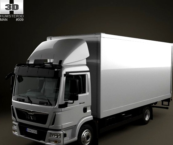 MAN TGL Box Truck 20123d model