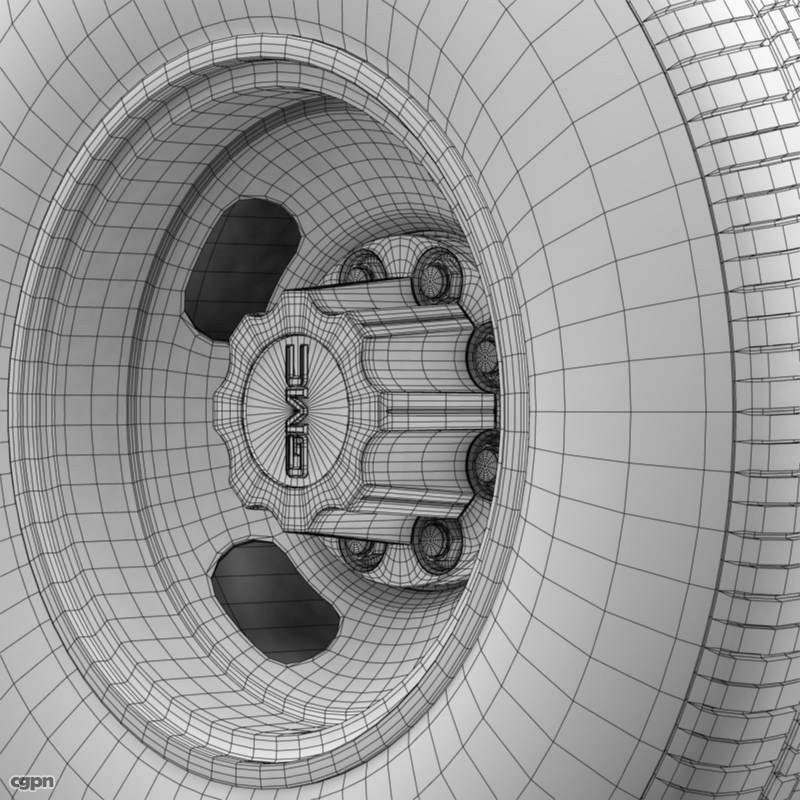 GMC Sierra 3500HD 2008 wheel3d model