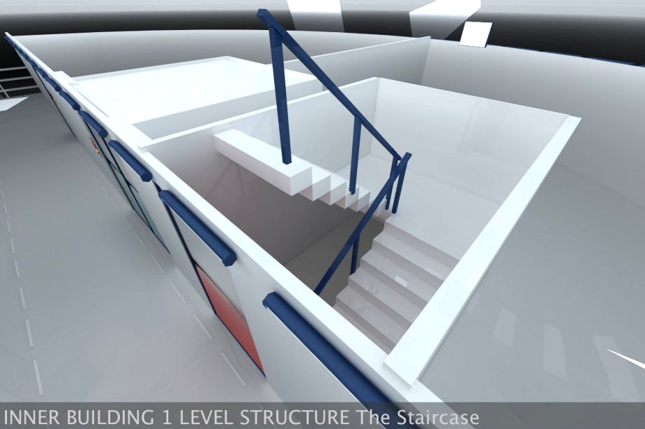 Ultra Modern Futuristic Data Center3d model