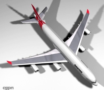 Qantas (A340-500)3d model