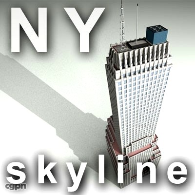 NY skyline - chanin building3d model