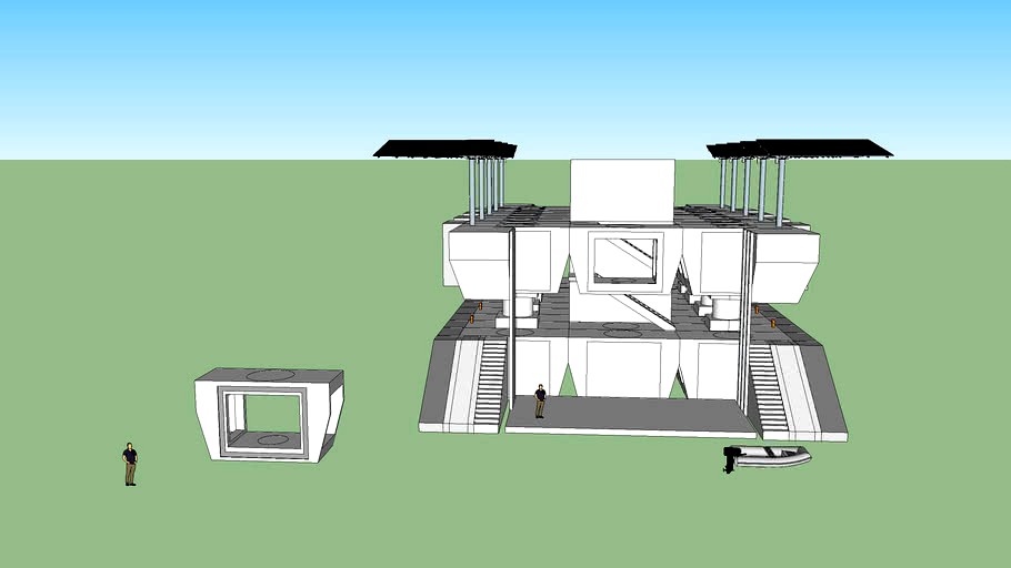 The Juggernaut SWATH: a variable draft, pre-cast, modular, extreme houseboat