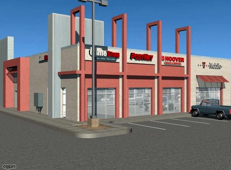 Commercial Structure3d model