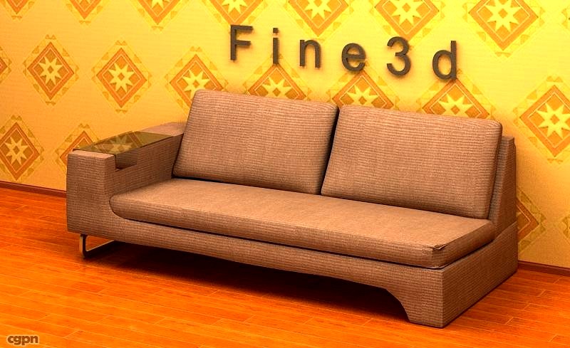 01-Multiplayer sofa-0383d model