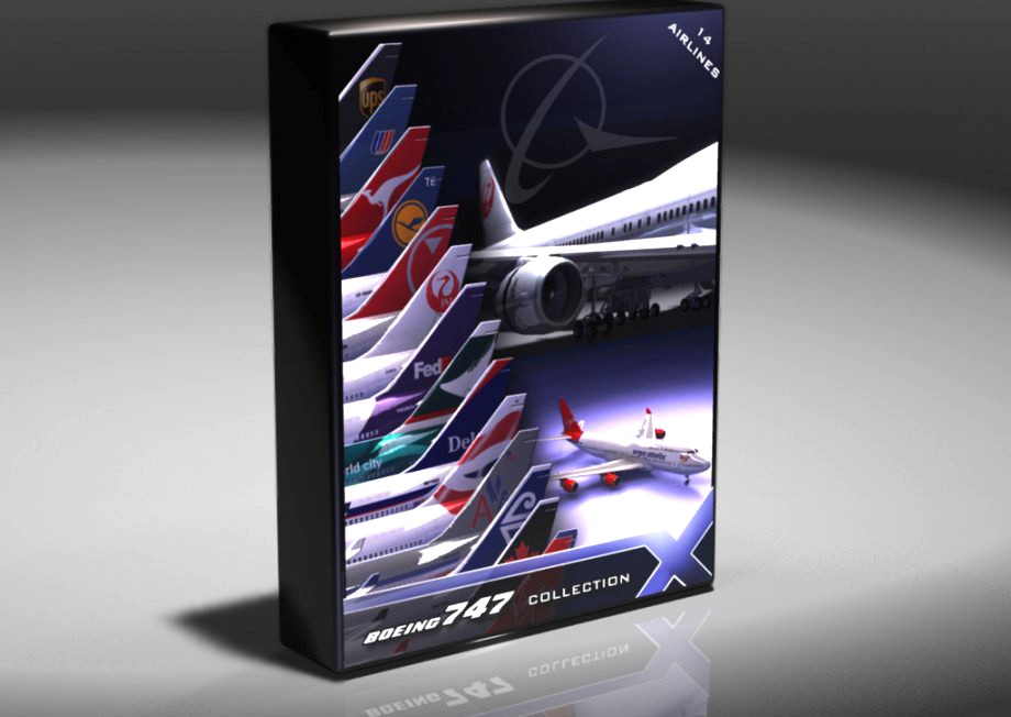 Boeing 747-400 Collection3d model