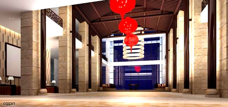 Lobby Space 1443d model