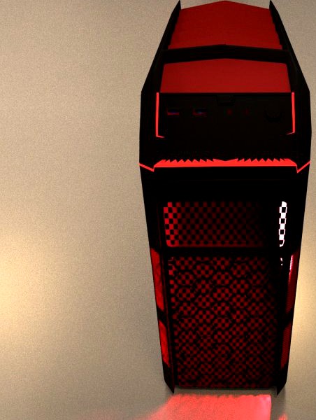 Aerocool Xpredator X1 Devil Red Edition 3D Model