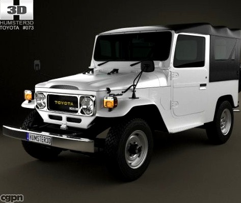 Toyota Land Cruiser (J40) Canvas Top 19793d model