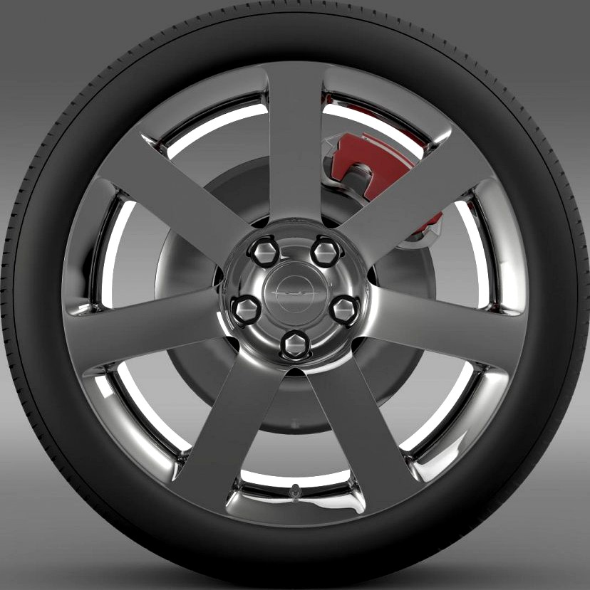 Chrysler 300 SRT8 wheel3d model