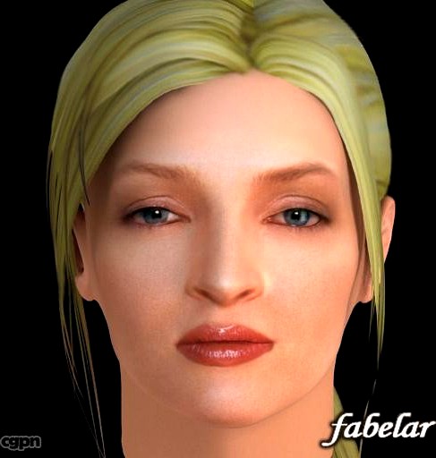 Uma Thurman Hair3d model